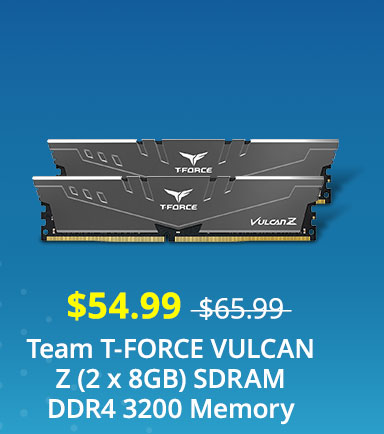 Team T-FORCE VULCAN Z (2 x 8GB) SDRAM DDR4 3200 Memory