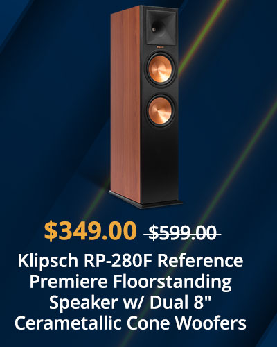 Klipsch RP-280F Reference Premiere Floorstanding Speaker w/ Dual 8" Cerametallic Cone Woofers