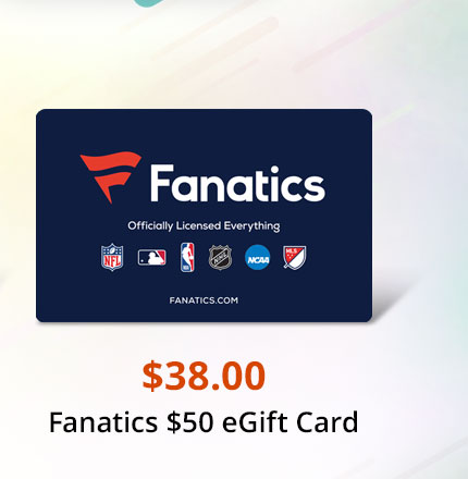 Fanatics $50 eGift Card