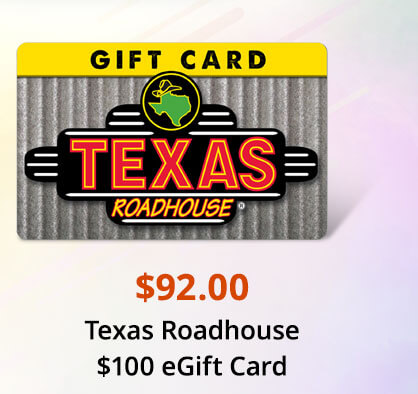 Texas Roadhouse $100 eGift Card