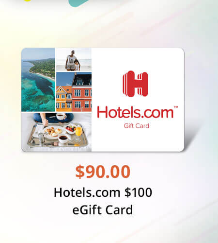 Hotels.com $100 eGift Card