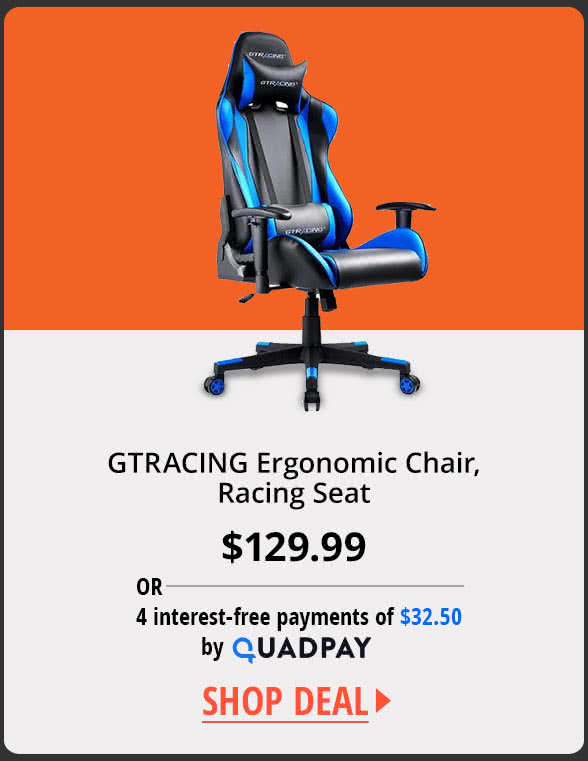 GTRACING Ergonomic Chair, Racing Seat 