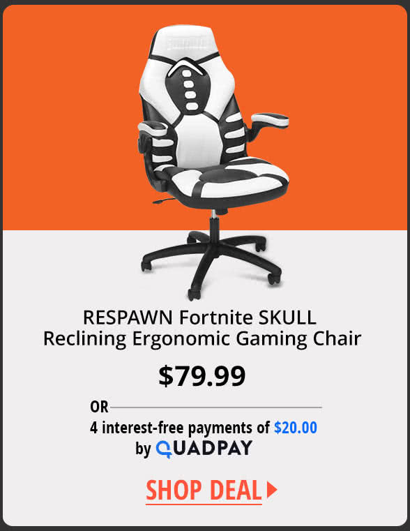 RESPAWN Fortnite SKULL Reclining Ergonomic Gaming Chair 