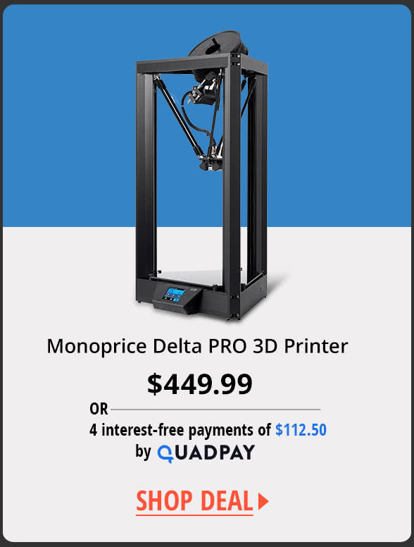 Monoprice Delta PRO 3D Printer 