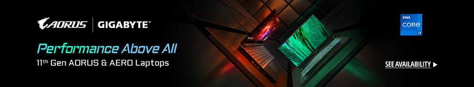 QSPEP GNB-GIGABYTE_Performance Above All, 11th Gen AORUS & AERO Laptops_banners