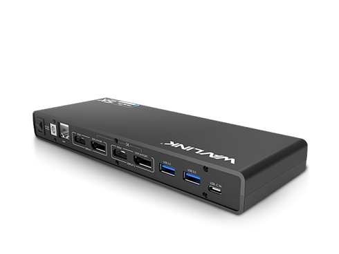 Wavlink Universal 5K USB-C/A Laptop Docking Station, 4K Dual Video Docking Station 2 x HDMI, 2 x DisplayPort, Gigabit Ethernet, USB C in, 6 x USB 3.0, Audio, Mic, For Windows/Mac, NOT power delivery!