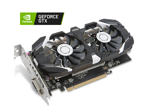 MSI GeForce GTX 1050 Ti 4GB GDDR5 PCI Express 3.0 x16 ATX Video Card GTX 1050 Ti 4GT OC