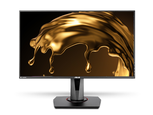 ASUS VG278Q 27" Full HD 1920 x 1080 144Hz 1ms DisplayPort HDMI DVI Asus Eye Care with Ultra Low-Blue Light & Flicker-Free AMD Free Sync G-Sync Compatible Built-in Speakers LED Backlit Height Adjustable Gaming Monitor