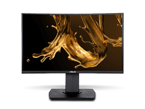 ASUS TUF Gaming VG24VQ 24" Full HD 1920 x 1080 1ms MPRT 144Hz 2 x HDMI, DisplayPort AMD FreeSync Asus Eye Care with Ultra Low-Blue Light & Flicker-Free Backlit LED Height Adjustable Curved Gaming Monitor