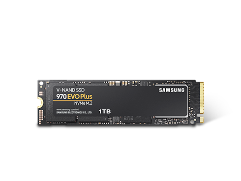 SAMSUNG 970 EVO PLUS M.2 2280 1TB PCIe Gen 3.0 x4, NVMe 1.3 V-NAND 3-bit MLC Internal Solid State Drive (SSD) MZ-V7S1T0B/AM