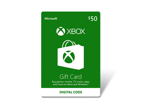 Xbox Gift Card $50 US (Email Delivery)