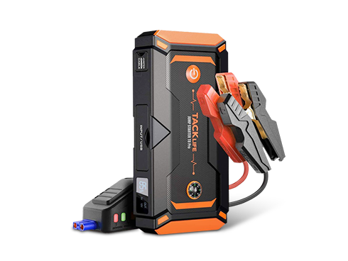 TACKLIFE T8 Pro 1200A Peak 18000mAh Water-Resistant Car Jump Starter With LCD Screen Orange