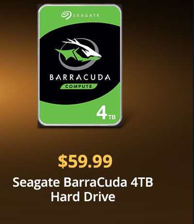 Seagate BarraCuda ST4000DM004 4TB 5400 RPM 256MB Cache SATA 6.0Gb/s 3.5 Hard Drives Bare Drive - OEM