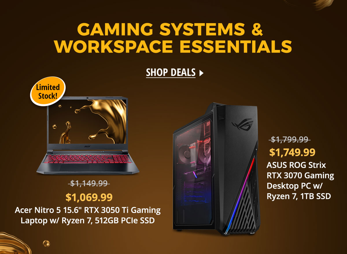 Gaming Systems & Workspace Essentials