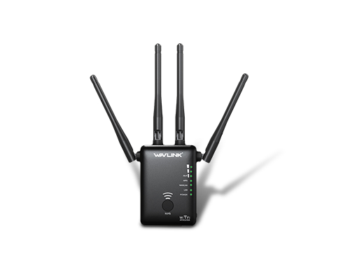 Wavlink AC1200 Dual Band WiFi Range Extender, Repeater / Access Point / Router / Media Bridge with 4 High Gain External Antenna 1200Mmbps Wifi Booster, 802.11AC, WPS Easy Set Up, WPA, WPA2, Wall Plug