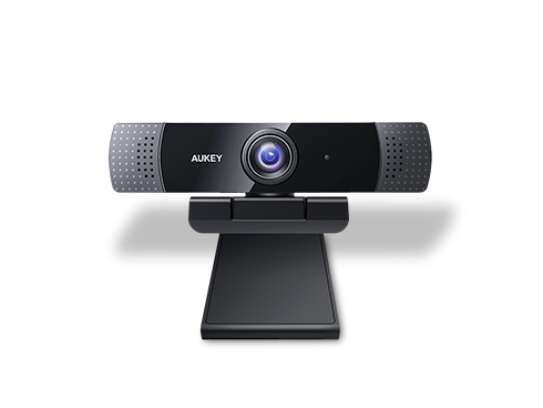 AUKEY PC-LM1E 1080P Webcam w/ Dual Noise Reduction Stereo Microphones - Black