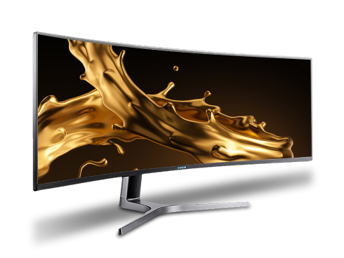 Samsung CRG9 Series C49RG90S 49" Dual Quad HD 5120 x 1440 Resolution 120Hz HDMI, 2x DisplayPort AMD FreeSync 2 Flicker Free HDR1000 QLED Curved Gaming Monitor