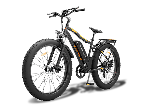 AOSTIRMOTOR 750W Electric Bike, 26" Fat Tire Ebike, 7-Speed Shimano Gears, 48V 13AH Removable Lithium Battery Electric Mountain Bicycle for Adults S07-B