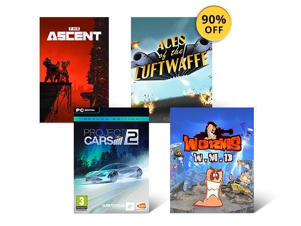 Up to 90% Off  on select PC Digital Games*