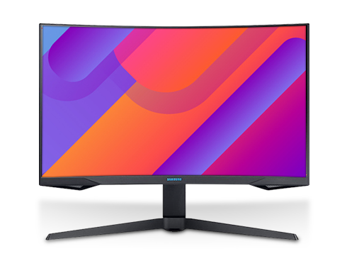 SAMSUNG Odyssey G7 C27G75T 27" Quad HD 2560 x 1440 2K 240Hz 1ms 2 x DisplayPort, HDMI G-Sync Compatible Flicker-Free Backlit LED Curved Gaming Monitor