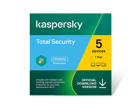Kaspersky Total Security 2022 1 Year / 5 Devices - Download
