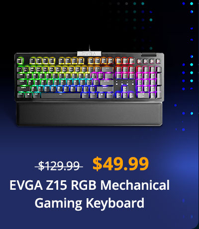 $49.99 EVGA Z15 RGB Mechanical Gaming Keyboard