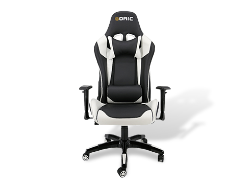 Goaic Gaming Chair Office Desk Chair Ergonomic High Back PC Desk Chair Adjustable 3D Armrests Gamer Chair, Computer Gaming Recliner Chair with Headrest and Lumbar Pillow Support (Black/White)