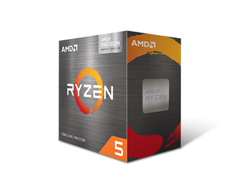 AMD Ryzen 5 5600G - Ryzen 5 5000 G-Series Cezanne (Zen 3) 6-Core 3.9 GHz Socket AM4 65W AMD Radeon Graphics Desktop Processor - 100-100000252BOX