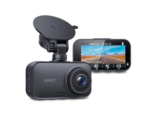 AUKEY Dash Cam FHD 1080p Car Camera Supercapacitor 170 Degree 6-Lane Wide Angle Lens Dashboard Camera Recorder with G-Sensor, WDR and Motion Detection DRA1