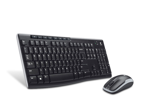 Logitech MK270 Wireless Keyboard and Mouse Combo 920-004536 - USB 2.0 RF Wireless Ergonomic Keyboard & Mouse