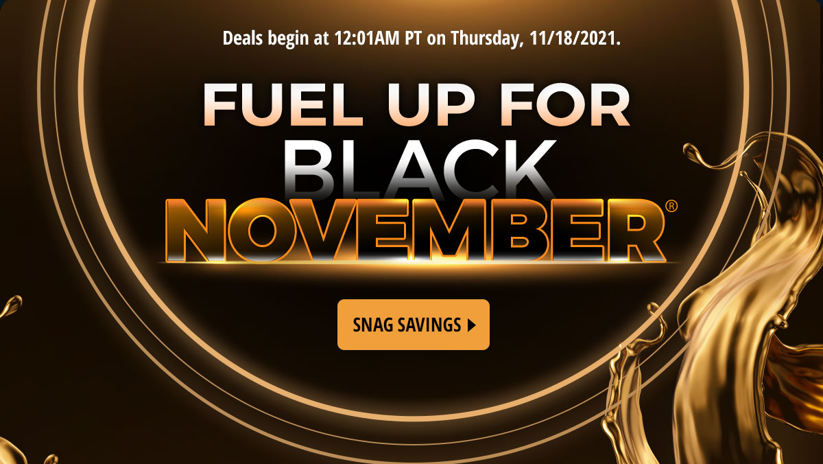 Fuel up for Black November