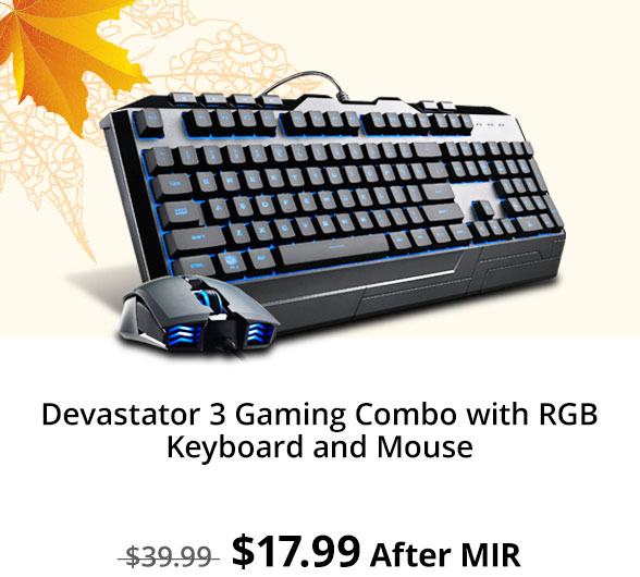 Devastator 3 Gaming Combo with RGB Keyboard and Mouse