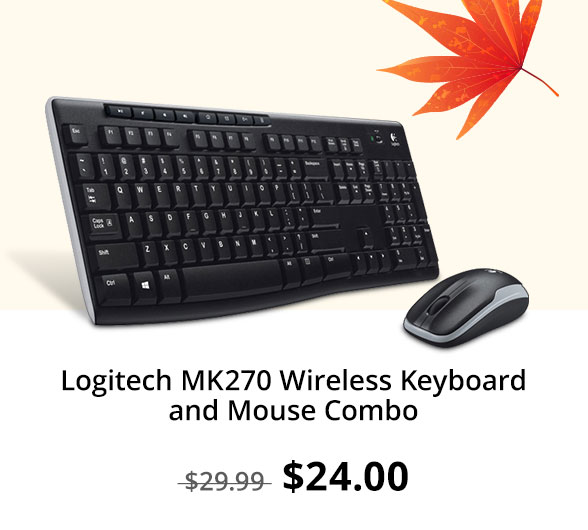 Logitech MK270 Wireless Keyboard and Mouse Combo