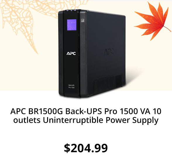 APC BR1500G Back-UPS Pro 1500 VA 10 outlets Uninterruptible Power Supply