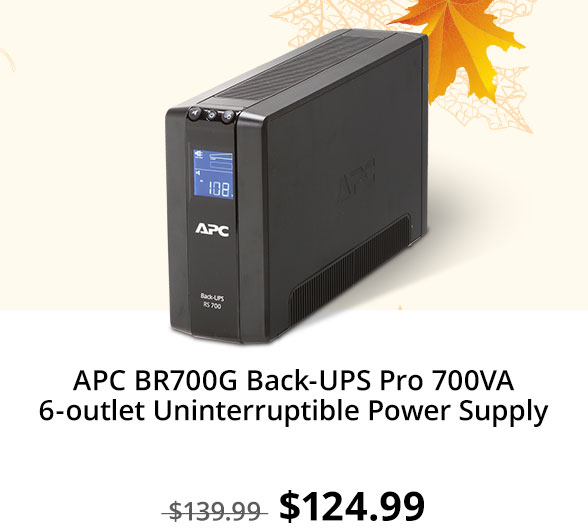 APC BR700G Back-UPS Pro 700VA 6-outlet Uninterruptible Power Supply