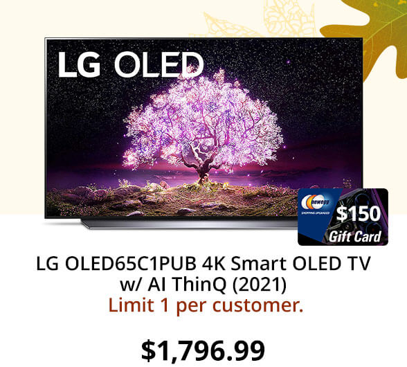 LG OLED65C1PUB 4K Smart OLED TV w/ AI ThinQ (2021)