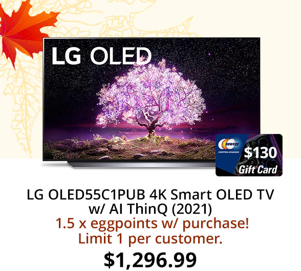 LG OLED55C1PUB 4K Smart OLED TV w/ AI ThinQ (2021)