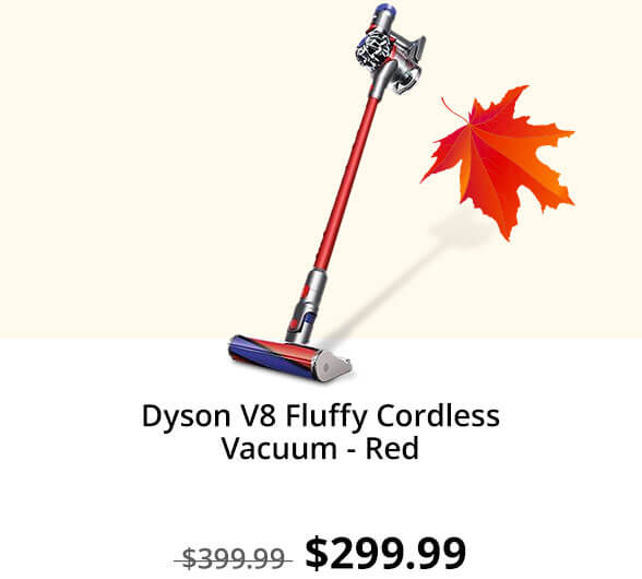 Dyson V8 Fluffy Cordless Vacuum - Red