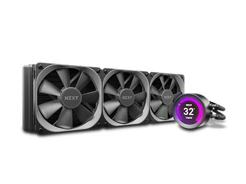 NZXT Kraken Z Series Z73 360mm - RL-KRZ73-01 - AIO RGB CPU Liquid Cooler - Customizable LCD Display - Improved Pump - Powered by CAM V4 - RGB Connector - Aer P 120mm Radiator Fans (3 Included)