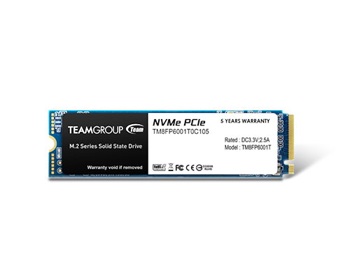 Team Group MP33 M.2 2280 1TB PCIe 3.0 x4 with NVMe 1.3 3D NAND Internal Solid State Drive (SSD) TM8FP6001T0C101