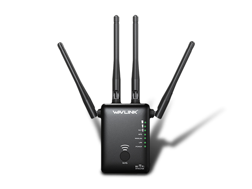 Wavlink AC1200 Dual Band WiFi Range Extender, Repeater / Access Point / Router / Media Bridge with 4 High Gain External Antenna 1200Mmbps Wifi Booster, 802.11AC, WPS Easy Set Up, WPA, WPA2, Wall Plug