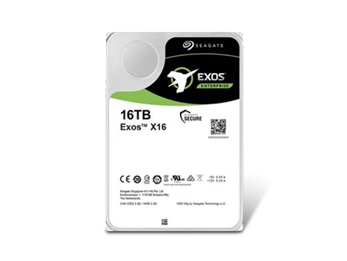 Seagate Exos 16TB Enterprise HDD X16 SATA 6Gb/s 512e/4Kn 7200 RPM 256MB Cache 3.5" Internal Hard Drive ST16000NM001G