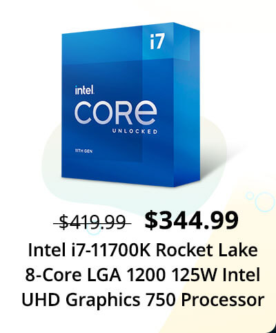 Intel Core i7-11700K - Core i7 11th Gen Rocket Lake 8-Core 3.6 GHz LGA 1200 125W Intel UHD Graphics 750 Desktop Processor - BX8070811700K