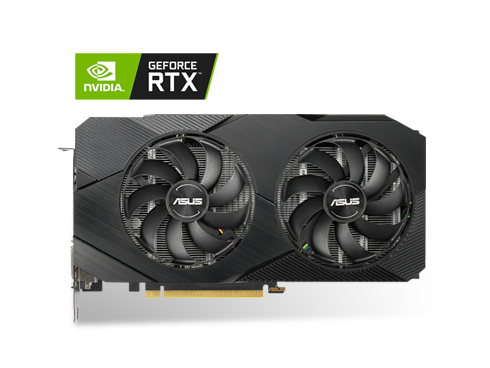 ASUS GeForce RTX 2060 Overclocked 6G GDDR6 Dual-Fan EVO Edition VR Ready HDMI DisplayPort DVI Graphics Card (DUAL-RTX2060-O6G-EVO)