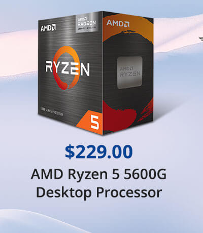 $229 AMD Ryzen 5 5600G Desktop Processor