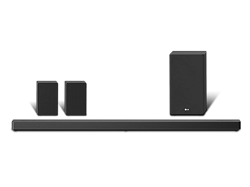 LG SN11RG 7.1.4 ch 770W High Res Audio Sound Bar with Dolby Atmos, Surround Speakers and Google Assistant Built-in, Black