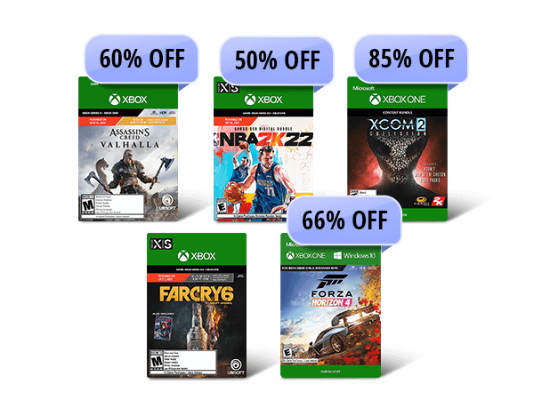 Up to 85% Off Select Digital Games*