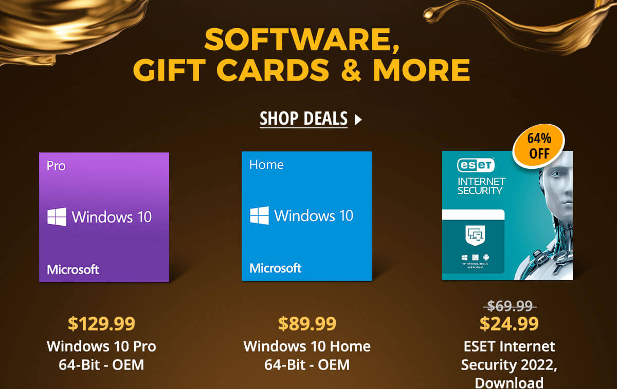 Software, Gift Cards & More 