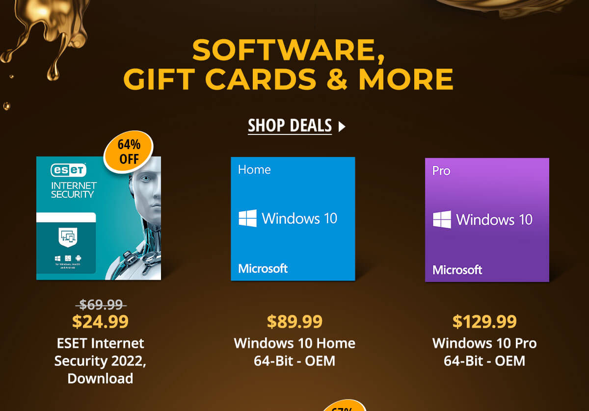 Software, Gift Cards & More 