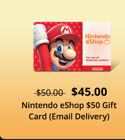 $45.00 Nintendo eShop $50 Gift Card (Email Delivery)